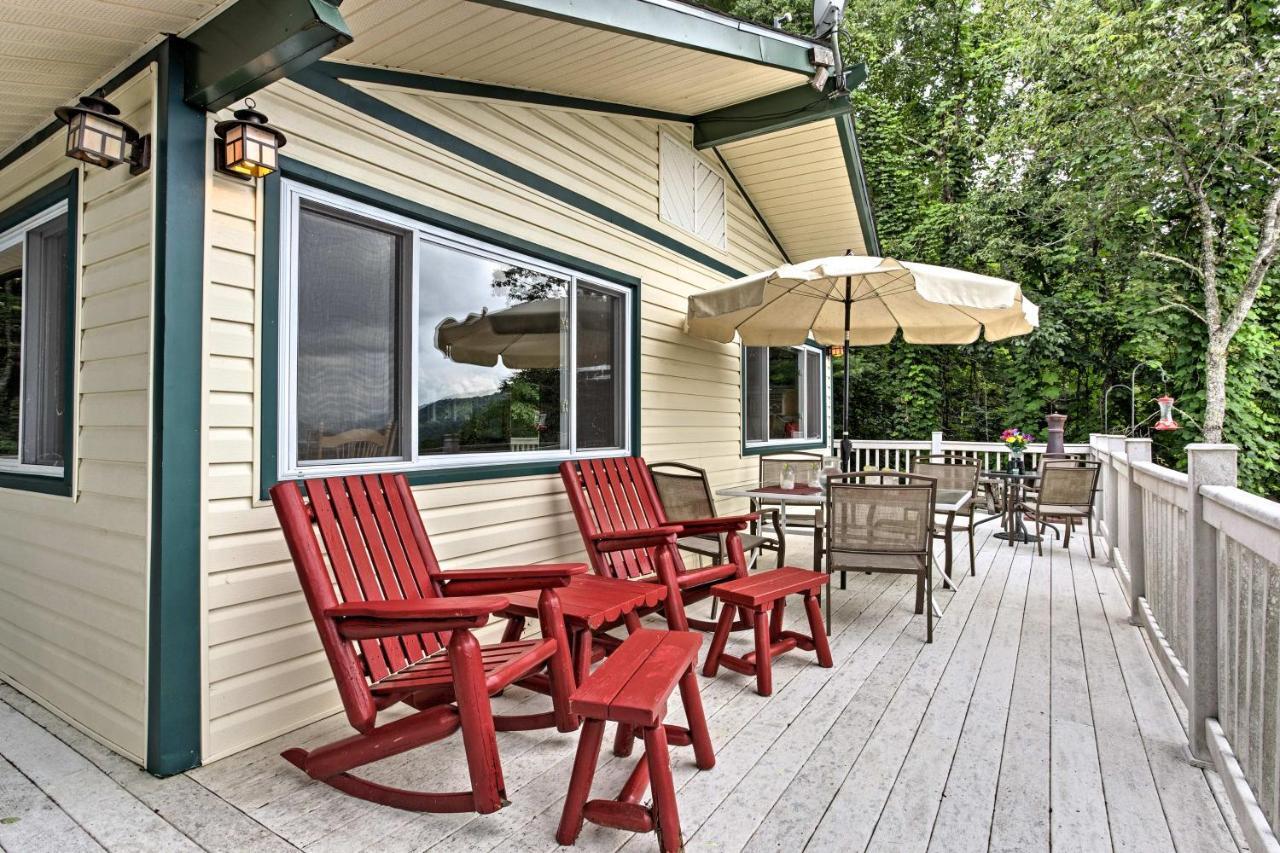Secluded Mountain Home With Stunning Views And Deck! Bryson City Dış mekan fotoğraf