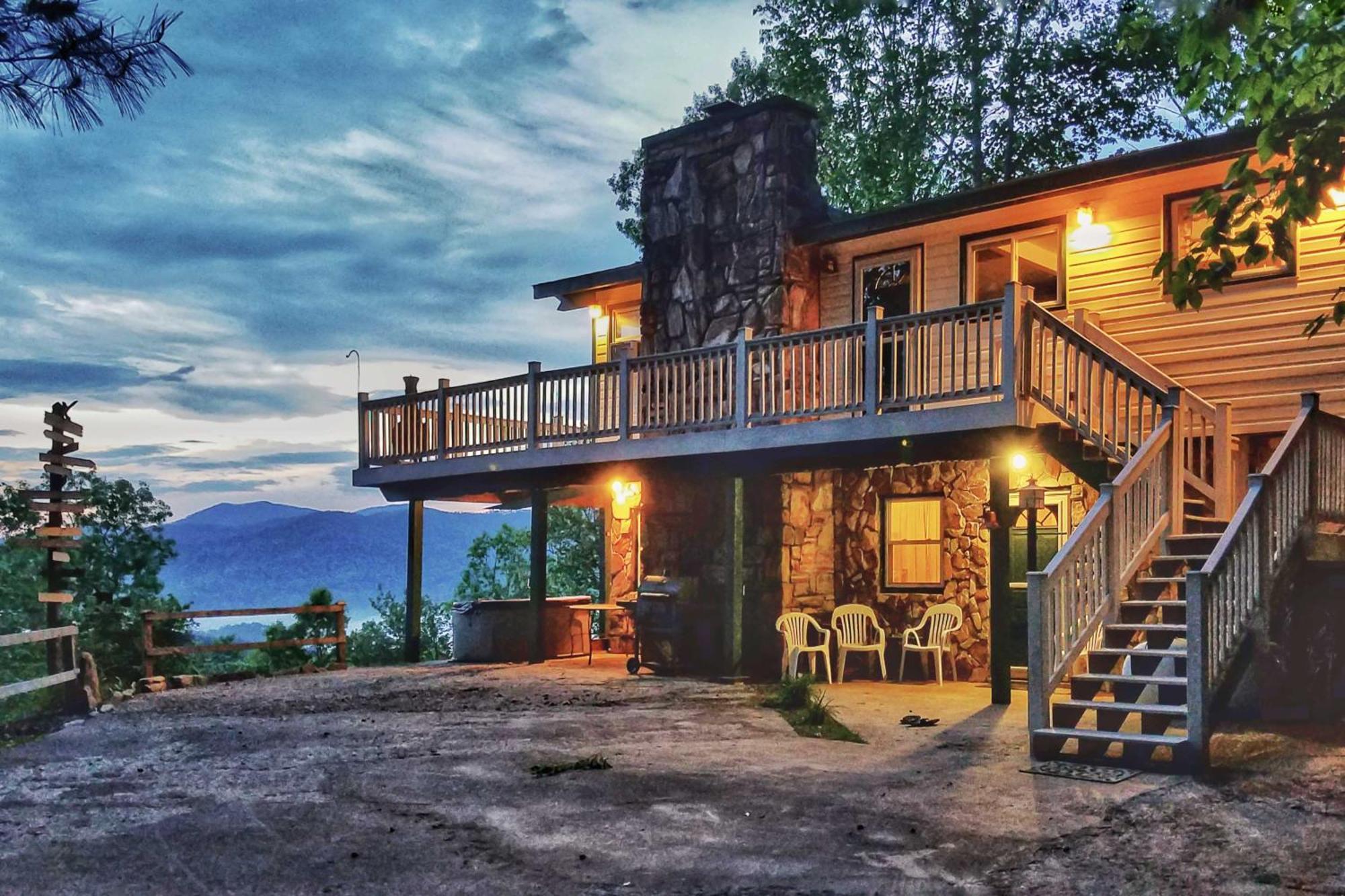 Secluded Mountain Home With Stunning Views And Deck! Bryson City Dış mekan fotoğraf
