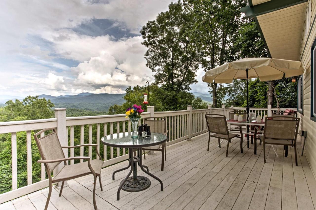 Secluded Mountain Home With Stunning Views And Deck! Bryson City Dış mekan fotoğraf