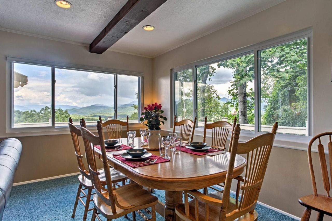 Secluded Mountain Home With Stunning Views And Deck! Bryson City Dış mekan fotoğraf